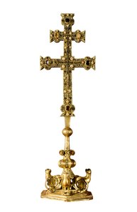 Cruz "Cignum crucis" da ordem templária de Ponferrada (ESpain) de Spanish School