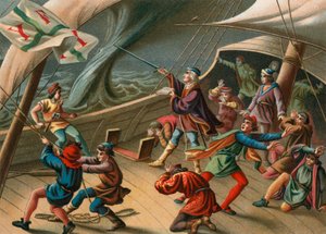Columbus acalma a tromba d&39;água de Spanish School
