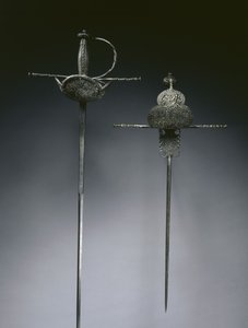 Pinças de pinças montadas em copos, c.1650 (aço) de Spanish School