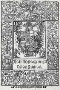 Frontispício de &39;The General History of the Indies&39; de Spanish School