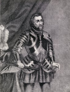 Hernan Cortes, Marques do Vale de Oaxaca (1485-1547) de Spanish School
