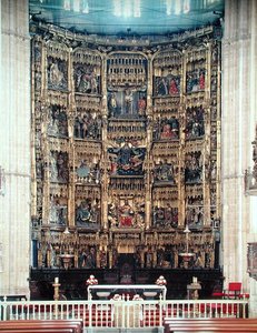 Altar Alto (madeira pintada) de Spanish School