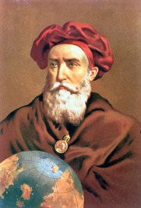 IND 123 0784502/2 Vasco da Gama (c.1469-1525) navegador português de Spanish School