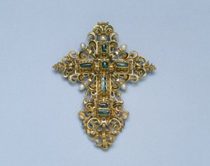 Pendente de uma Cruz, 1550-1600 de Spanish School