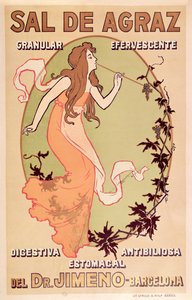 Anúncio Farmacêutico para o Dr. Jimeno Sal de Agraz, c.1900 de Spanish School