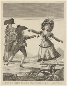 Pistolees e las sequidillas boleras, c.1790-99 de Spanish School