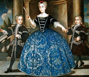 Retrato de Donna Maria de Montaner y Canglada (óleo sobre tela) de Spanish School