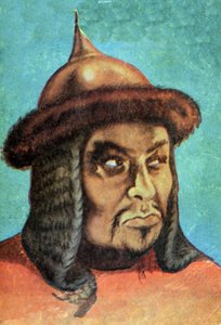 Retrato de Genghis Khan (Temudjin de Spanish School