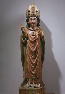 São Martinho de Tours, final do século XIV e início do século XV (madeira pintada e dourada)