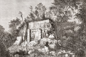 A, bola, corte, Chichén, Itzá, yucatan, méxico de Spanish School
