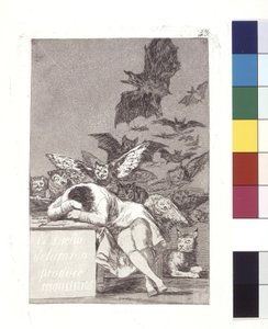 O Sono da Razão Produz Monstros (gravura e aquatint) de Spanish School