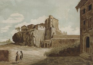 A rocha Tarpeian, Roma de Spanish School