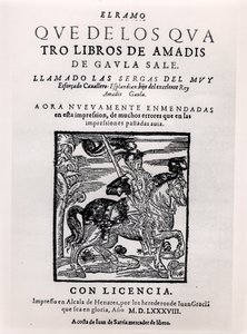 Página de título de Amadis de Gaula, 1588 de Spanish School