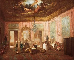 Vista do interior de um castelo em Valência. Pintura anónima. Século XIX. Valência. Museu de Belas Artes San Pio V. de Spanish School