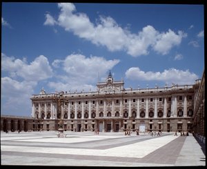 Vista do Palácio Real (1738-1755) (fotografia) de Spanish School
