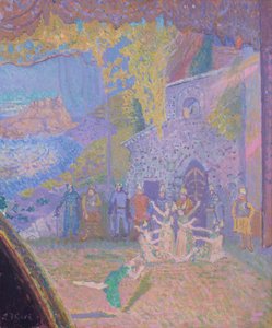 A dança do espírito da Irlanda, Alhambra Music Hall, 1910 de Spencer Frederick Gore
