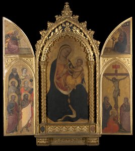 A Crucificação com a Virgem Anunciada de Spinello Aretino