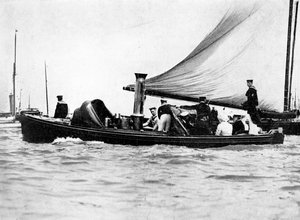 Um partido real e imperial em Cowes, 1910.