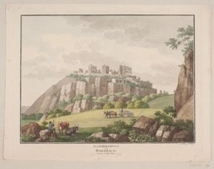Hammershus em Bornholm. Visto do lado norte de Søren L. Lange