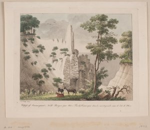 Vista de Sommerspiret nas montanhas de giz em Møn de Søren L. Lange