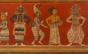 Pintura de parede na Casa da Imagem do Templo de Subdharama, Dehiwala (mural)