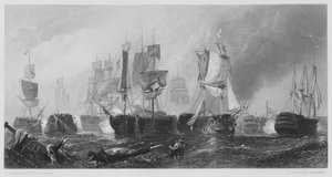 A Batalha de Trafalgar, da foto na Galeria Vernon