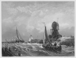 O Scheldt, ilha de Texel, da imagem na Galeria Vernon