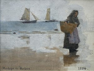 Pescadora na Praia de Stanhope Alexander Forbes