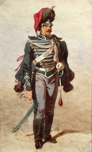 Estudo dos uniformes, Desenho de Stanislao Grimaldi del Poggetto