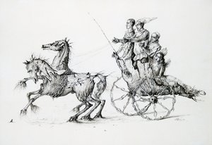 Morte em Barouche, c1850-1890