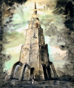 A torre, c1850-1890 de Stanislas Lepine