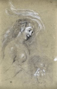 Estudo do perfil da mulher (desenho)