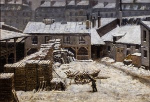 Neve em Paris de Stanislas Victor Edouard Lepine