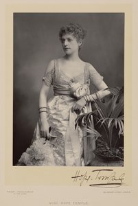 Miss Hope Temple, fotografia de retrato de Stanislaus Walery