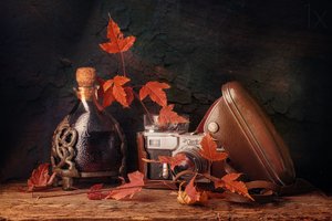 Natureza morta vintage de outono