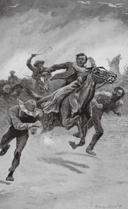"Quinta-feira Negra", 6 de fevereiro de 1851 (litografia) de Stanley L. (after) Wood