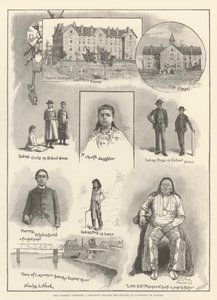 O Instituto Haskell, uma faculdade de treinamento para índios, em Lawrence, no Kansas