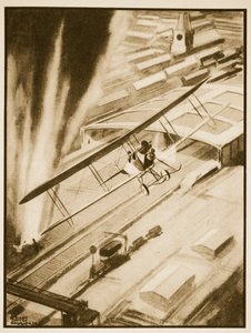 Heroísmo: Rhodes Moorhouse ganhando o VC, ilustração de 