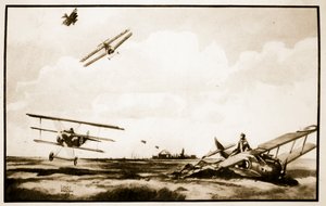 A Morte de Richthofen, ilustração de 