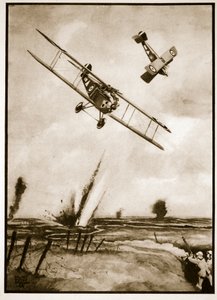 Trench Strafing, ilustração de 