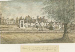 Blithfield Hall: pintura em aquarela, sd [séc. 18] de Stebbing Shaw