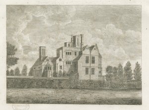 Brewood - Black Ladies Priory: engraving, nd [ 18th cent] (print)