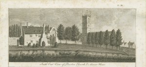 Abadia de Burton-upon-Trent: gravura, nd [c 1795] (impressão) de Stebbing Shaw