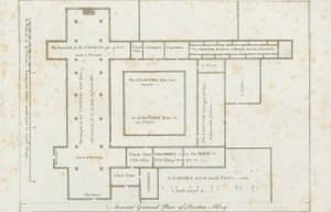 Abadia de Burton-upon-Trent: gravura, nd [c 1795] (impressão) de Stebbing Shaw