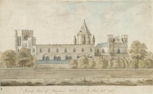Abadia de Burton-upon-Trent: pintura em aquarela, 1794