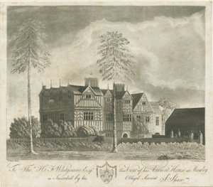 Bushbury - Moseley Old Hall: gravura em aquatinta, sd [séc. 18] de Stebbing Shaw