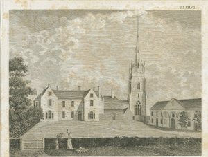 Igreja Clifton Campville: gravura, sd [c 1790] de Stebbing Shaw