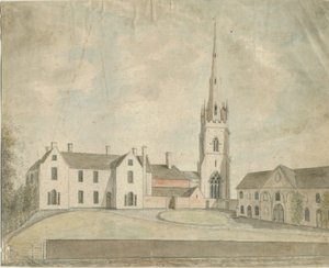 Igreja Clifton Campville: pintura em aquarela, sd [c 1790] de Stebbing Shaw
