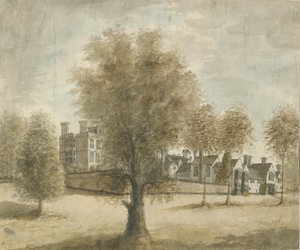Drayton Bassett - "Drayton Manor": pintura em aquarela, nd [1789-1793]