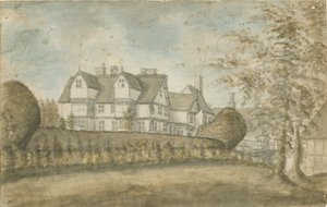 Eccleshall - Biana Hall: pintura a aquarela, nd [1795] de Stebbing Shaw